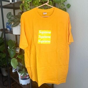 Supreme x Asspizza 2021 Triple Box Logo Tee Shirt - Dallas Exclusive